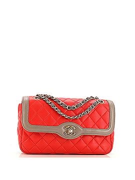 Chanel Two Tone Flap Bag Quilted Lambskin Small (view 1)