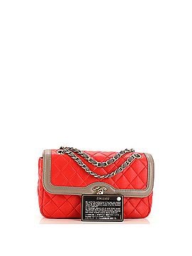 Chanel Two Tone Flap Bag Quilted Lambskin Small (view 2)