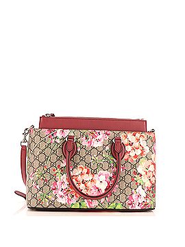 Gucci Linea A Convertible Tote Blooms Print GG Coated Canvas Small (view 1)