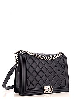 Chanel Boy Flap Bag Quilted Lambskin Large (view 2)