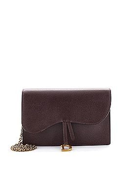Christian Dior Saddle Chain Clutch Leather (view 1)