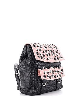 Christian Dior Stardust Backpack Cannage Quilt Lambskin with Embellished Mesh Large (view 2)