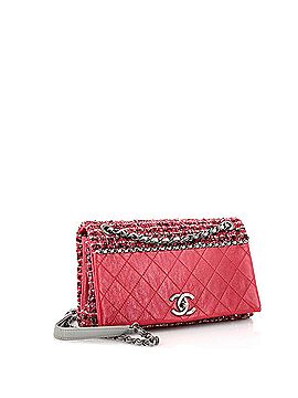 Chanel CC Chain Flap Bag Quilted Embellished Tweed and Quilted Calfskin Small (view 2)