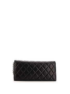 Chanel Camellia Chain Flap Clutch Quilted Lambskin (view 2)