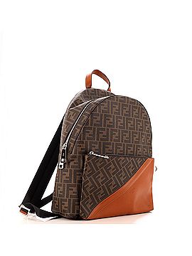Fendi Front Pocket Backpack Zucca Coated Canvas and Leather (view 2)