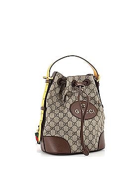 Gucci Neo Vintage Drawstring Bucket Backpack GG Coated Canvas Mini (view 2)