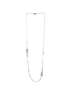 John Hardy Dot Hammered Sautoir Chain Necklace 18K Yellow Gold with Pave Diamonds Long (view 2)