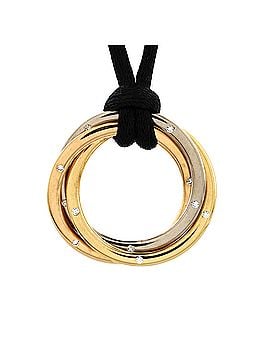 Cartier Constellation Trinity on Cord Necklace Silk Cord with 18K Tricolor Gold and Diamonds Medium (view 1)