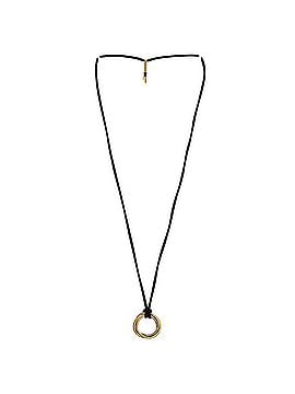 Cartier Constellation Trinity on Cord Necklace Silk Cord with 18K Tricolor Gold and Diamonds Medium (view 2)