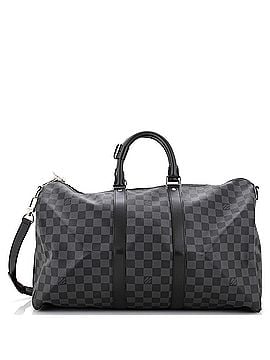 Louis Vuitton Keepall Bandouliere Bag Damier Graphite 45 (view 1)
