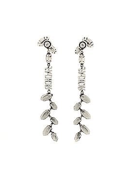 Christian Dior J'Adior Drop Earrings Metal with Crystals (view 2)