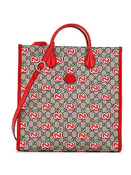 Gucci Interlocking G Tote Printed GG Coated Canvas Vertical (view 1)
