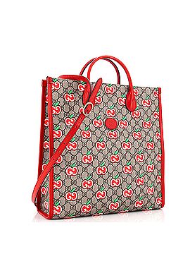 Gucci Interlocking G Tote Printed GG Coated Canvas Vertical (view 2)