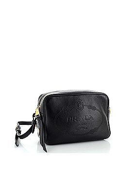 Prada Logo Camera Bag Embossed Leather Small (view 2)