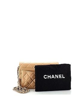 Chanel Phone Holder Zip Around Wallet on Chain Quilted Lambskin (view 2)