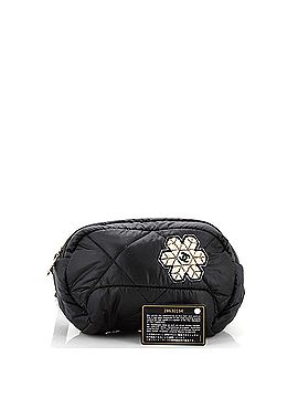 Chanel Coco Neige Waist Bag Quilted Nylon with Applique (view 2)