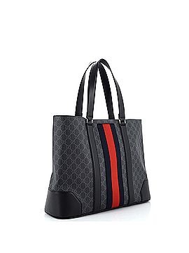 Gucci Web Open Tote GG Coated Canvas Large (view 2)