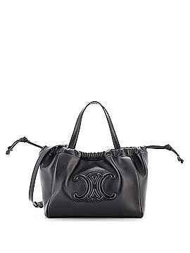 Céline Cuir Triomphe Cabas Drawstring Tote Leather Small (view 1)