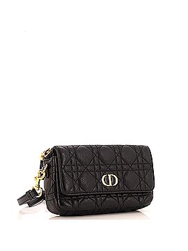 Christian Dior Caro Flap Double Pouch Crossbody Bag Cannage Quilt Calfskin (view 2)