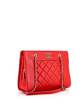 Chanel Mademoiselle Vintage Shopping Tote Quilted Sheepskin Small (view 2)