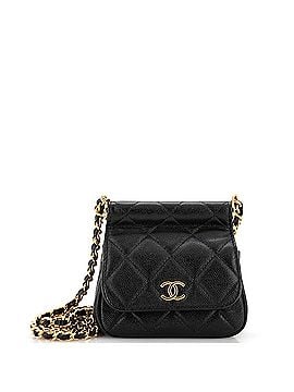 Chanel Bar Clutch on Chain Quilted Caviar Mini (view 1)