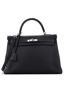 Hermès Kelly Handbag Black Togo with Palladium Hardware 35 (view 1)