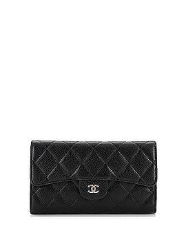 Chanel L-Flap Wallet Quilted Caviar Long (view 1)