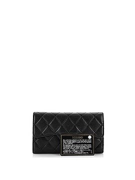 Chanel L-Flap Wallet Quilted Caviar Long (view 2)