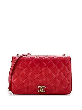 Chanel CC Side Chain Full Flap Bag Quilted Calfskin Medium (view 1)