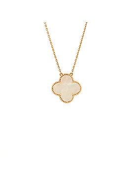 Van Cleef & Arpels Ginza Edition Magic Alhambra Pendant Necklace 18K Rose Gold and Mother of Pearl (view 1)