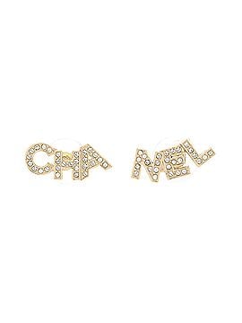 Chanel CHA-NEL Stud Earrings Metal with Crystals (view 1)