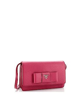 Prada Bow Wallet on Strap Saffiano Leather Small (view 2)