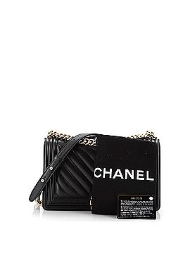 Chanel Boy Flap Bag Chevron Calfskin New Medium (view 2)