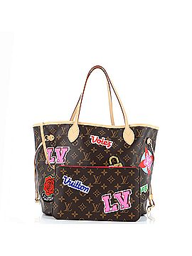 Louis Vuitton Neverfull NM Tote Limited Edition Patches Monogram Canvas MM (view 2)