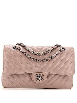 Chanel Classic Double Flap Bag Chevron Calfskin Medium (view 1)