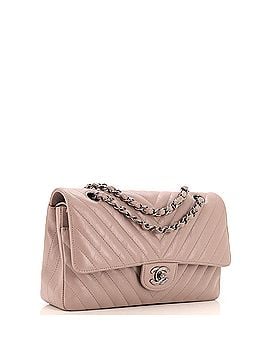 Chanel Classic Double Flap Bag Chevron Calfskin Medium (view 2)