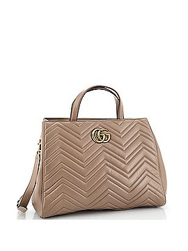 Gucci GG Marmont Tote Matelasse Leather Medium (view 2)