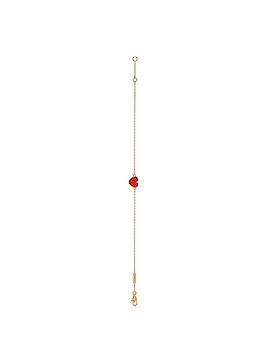 Van Cleef & Arpels Sweet Alhambra Heart Bracelet 18K Rose Gold with Carnelian (view 2)