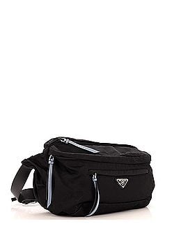 Prada Zip Pocket Waist Bag Tessuto with Studded Leather Medium (view 2)