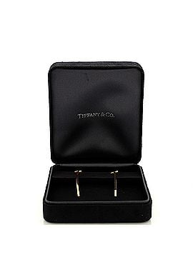 Tiffany & Co. T Wire Bar Earrings 18K Yellow Gold (view 2)