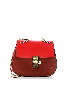 Chloé Drew Crossbody Bag Leather and Suede Small (view 1)