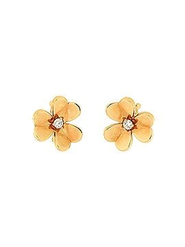 Van Cleef & Arpels Frivole Stud Earrings 18K Yellow Gold with Diamonds Small (view 1)