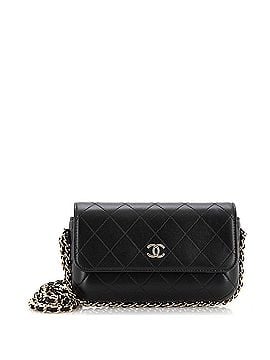 Chanel CC Chain Around Flap Phone Holder with Chain Stitched Leather (view 1)