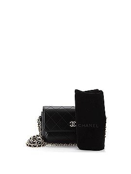 Chanel CC Chain Around Flap Phone Holder with Chain Stitched Leather (view 2)