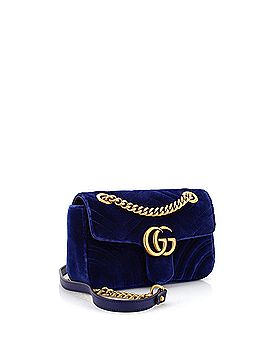 Gucci GG Marmont Flap Bag Matelasse Velvet Small (view 2)