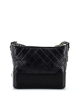 Chanel Gabrielle Hobo with Logo Handle Quilted Aged Calfskin Medium (view 2)