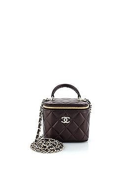 Chanel Classic Top Handle Vanity Case with Chain Quilted Lambskin Mini (view 1)