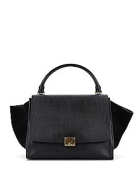 Céline Trapeze Bag Crocodile Embossed Leather Large (view 1)