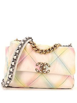 Chanel 19 Flap Bag Quilted Multicolor Leather Medium (view 1)