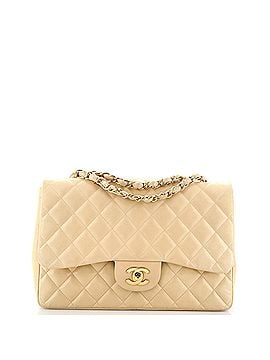 Chanel Vintage Classic Single Flap Bag Quilted Lambskin Jumbo (view 1)